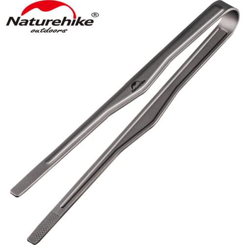 Naturehike Outdoor Titanium Clip Picnic Multi-function Ultralight Food Clip High Temperature Resistance BBQ NH20SK002