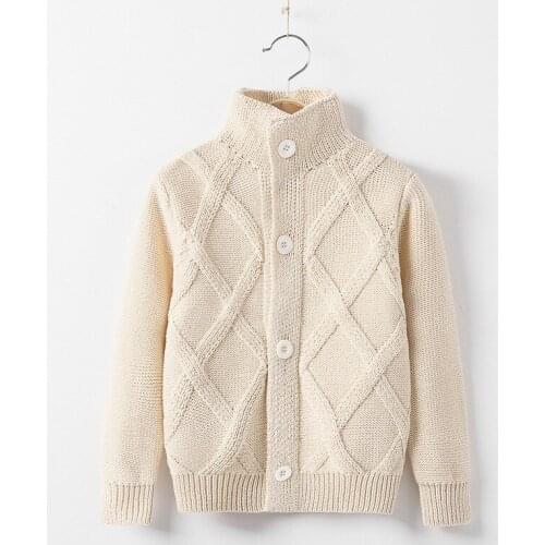 New Year Sweaters Cardigan For ChildrenS Knitted Clothes High Collar Sweater For Boys Winter Tops 2 To 3 4 6 7 8 9 11 12 Years