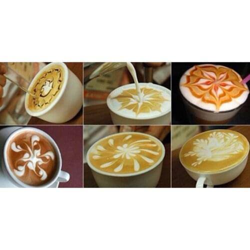 Easy Coffee Drawing Stencils Template Fancy Coffee Mat Decorating Stencils Kitchen Tools For Coffee Latte hot Chocolate JW