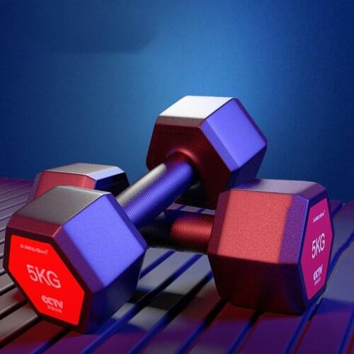 Hexagonal Dumbbells Household Ftness Equipment Men And Women Exercise Arm Muscles 4/5/6/10/12/15/20KG