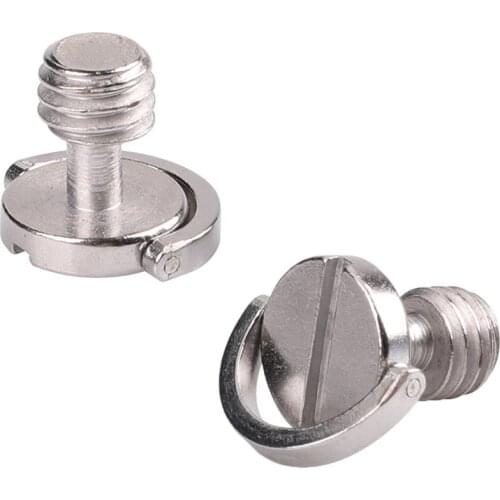 3/8" D-Ring Camera Screws for DSLR Camera Tripod Quick Release Plate Tripod Monopod Camera Plate