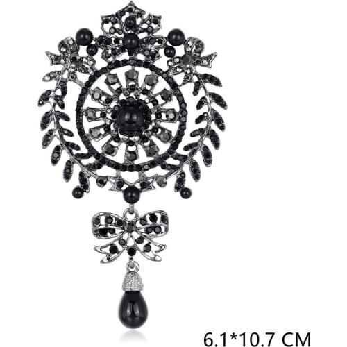 Rhinestone Pearl Rhinstone Brooches For Women Badges For Clothes Jewelry Collar Pins Gifts Accessories For Friends