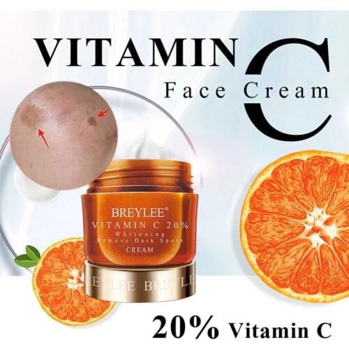 Face Cream Moisturizing Whitening Blemish Nourishing Repair Brightening Vitamin C Glycyrrhiza Glabra Root Extract Skin Care 40g