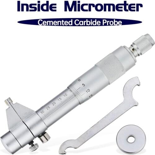 Inner Micrometer Metric Internal Micrometers Carbide High Precision Internal Diameter Measuring Tool 5-30 25-50 50-75 75-100mm