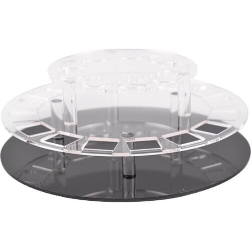 Rotating Lipstick Tower Spinning Acrylic Organizer Lip Gloss Makeup Cosmetics Case Box Display Rack Shelf Bathroom Countertop