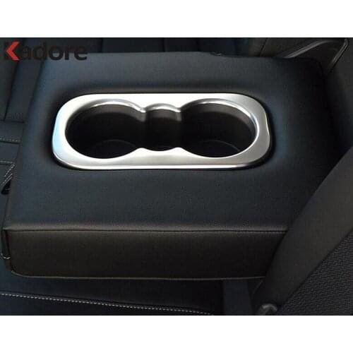 Rear Seat Water Cup Holder Frame Cover Trim For Renault Koleos 2016 2017 2018 2019 2020 ABS Matte Car Interior Accessories