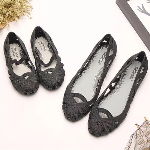 Mini Melissa Shoes 2020 Women Jelly Sandals Melissa Girls Jelly Sandals Non-slip Sandals Parent-child Shoes Beach Sandals