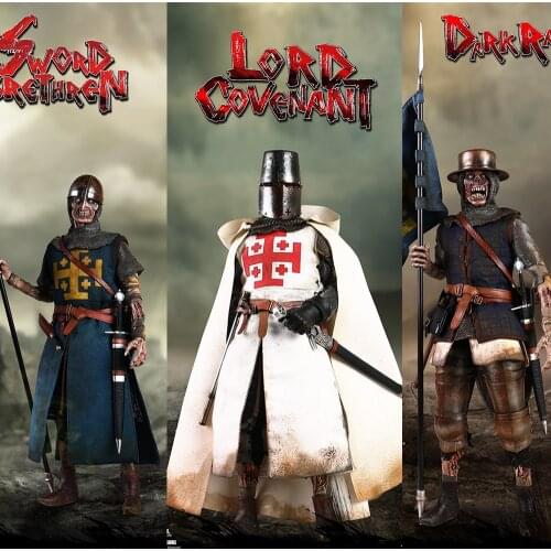 1/6 Scale NS001/NS002/NS003 Alloy Diecasting Nightmare Series Sword Knight Dark Raider Contract Lord for Fans Gifts