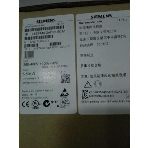 6SE6440-2AD25-5CA1 6SE6 440-2AD25-5CA1 new in box