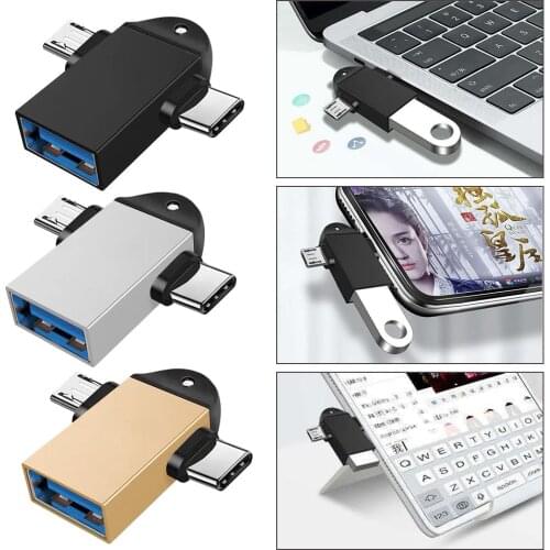 USB Adapter Type C And Micro Usb Male To USB3.0 Female OTG Connector USB 3.0 Mini Adapter Converter For Samsung Xiaomi Huawei