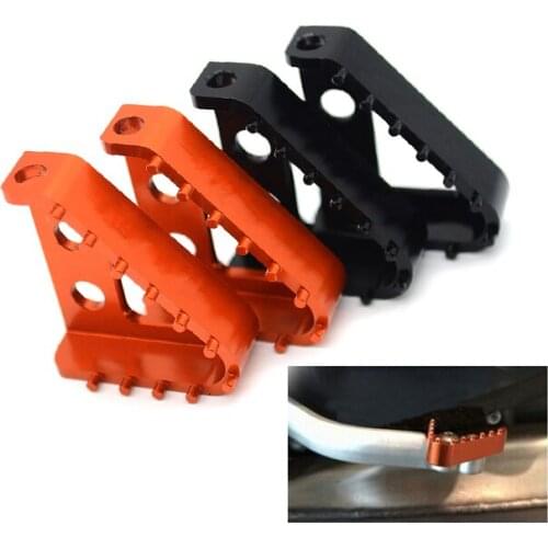 Motorcycle CNC Billet Aluminum Rear Brake Pedal Step Tips For 690 SMC Enduro 950 990 Adventure 125 250 530 SX SXF EXC