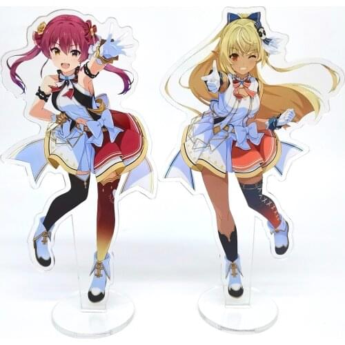 Anime Hololive Vtuber Acrylic Usada Pekora Uruha Rushia Hosimati Suisei Inugami Korone Bags Stand Model Cutey Figure KeyChain