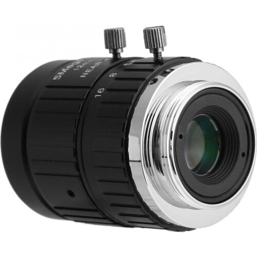 CCTV HD 12mm 5MP 2/3 C-Mount Security Camera Manual Aperture Lens Security Camera Lens