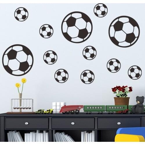 Childrens Wall Stickers Football Decorative Vinyls House Wallpapers Home Decor Decoration Accessories Boy Room Headboard Decals