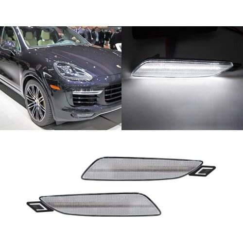 For Porsche Gen 958 Cayenne 2015 2016 2017 2018 Front White Error Free Led Side Marker Lights Lamp