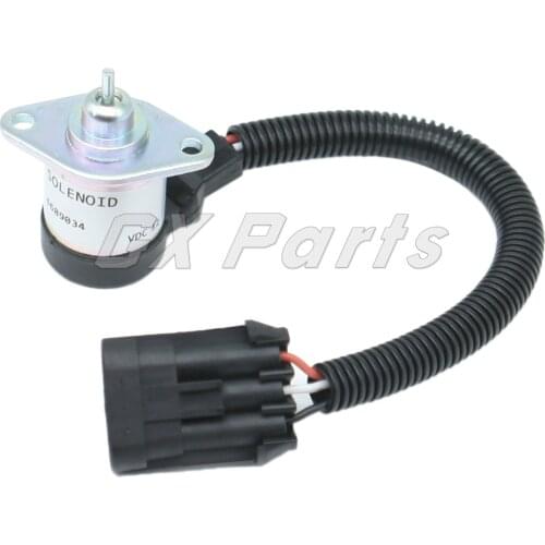 6689034 1G577-60011 Fuel Shut Down Solenoid Valve for Bobcat Skid Steer T250 T300 T320 T750 T770 T870 T2250 12V