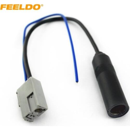 FEELDO 1pc Auto Car CD Radio Antenna Wire Harness Connector Stereo Radio Antenna Adapter for Honnda City#4166