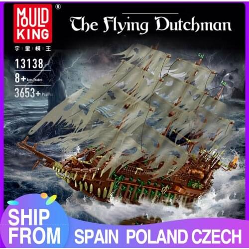MOULD KING Building Blocks Movie Toys MOC Flying Dutchmans Set Assembly Bricks Kits Kids Educational DIY Toys Christmas Gifts