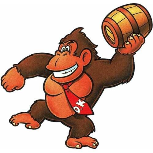 Fuzhen Boutique Decals Exterior Accessories Arcade Donkey Kong Cask Wall Car Sticker Bumper Decal Tuning Suitcase Vinyl Car Wrap