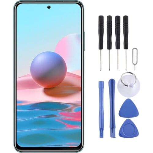 IPartsBuy for Xiaomi Redmi Note 10 M2101K7AI, M2101K7AG Original AMOLED Material LCD Screen and Digitizer Full Assembly