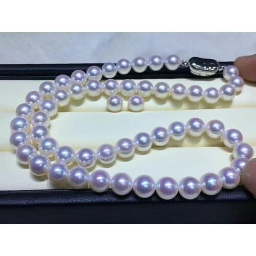 Classic 10-11mm south sea round white pearl necklace &earring 925s