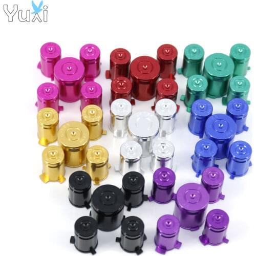 YuXi For Xbox 360 Controller Buttons Aluminium Alloy Metal material ABXY Bullet buttons kit replacement for Xbox360 Controlle