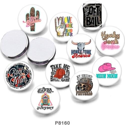 Words 12mm/18mm/20mm/25mm/30mm Round Glass Cabochon Flat Back Making Findings P8160