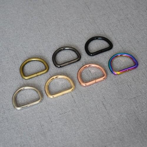 1 pcs/pack 25mm High Quality Metal D Ring Buckle for Webbing Backpack Bag Parts Leather Craft Strap Belt Purse Pet Collar Clasp