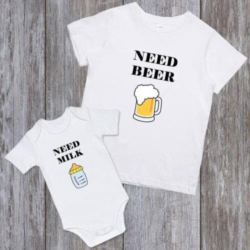 Miflame T-shirts For Dad And Son For A Photo Shoot