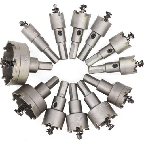 12Pcs/Set Metel Hole Saw Tooth Kit Drill Bit Set Stainless Steel Alloy Wood Cutter 15mm-50mm Universal Cutter Tool Accessories