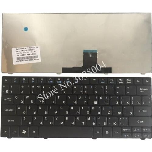 NEW Ru keyboard for Acer Aspire One MP-09B93U4-6982 9Z.N3C82.R1D NSK-AQR1D 9ZN3C8201D Russian laptop keyboard