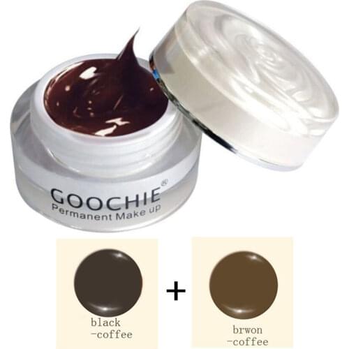 2pcs New Goochie Original Tattoo Cream Microblade Eyebrow Coloring Pigment Makeup Accessories 2 Color Combination Set 5g/Bottle