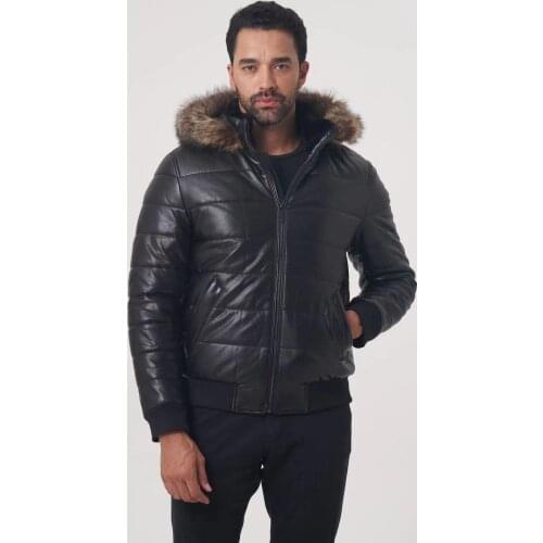 2021 new mens winter coat with raccoon dog fur collar high-quality mens formal brand apparel OGMANDO1932