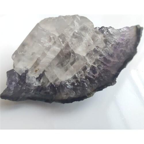 Natural Raw Amethyst white Quartz Crystal Cluster Healing Stones Collection Specimens Crafts Decoration Ornament