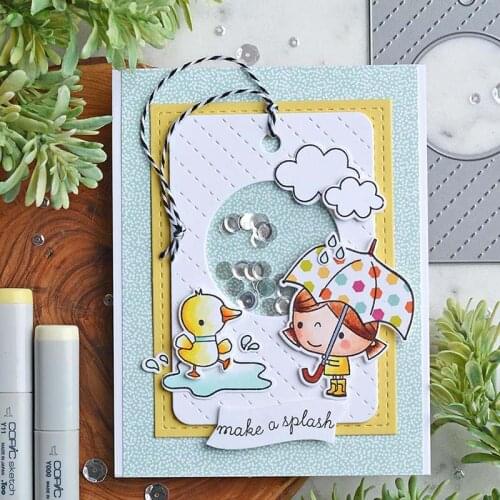 Raining day transparent clear stamp for DIY Scrapbooking/Card Making/Kids Christmas Fun Decoration Supplies