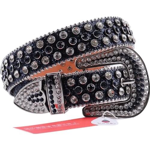 Fashion Gothic Belts Rhinestone Waist Belt For Men Women Luxury Strap Diamond Studded Belt Buckle Designer Jeans Ceinture Belt