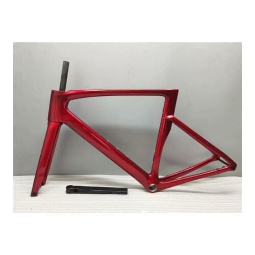 S-W Dis Venge Hot Selling Red color T1100 2021 Racing Carbon Road Frame size 54cm frame+seat post+head seat+fork+clamp+handlebar