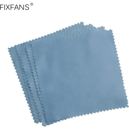 FIXFANS 50Pcs 10cm Microfiber Cloth Anti Static for Cleaning Glasses Electronics Mobile Phone Computer Screen Lens Clean Tool