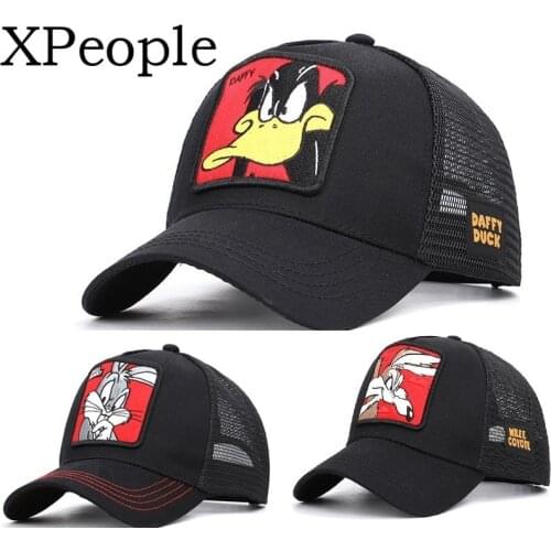 XPeople Mens Hat Adjustable Relaxed Fit Team Arch Donald Duck Strapback Cap Embroidered Dad Hat for Men and Women