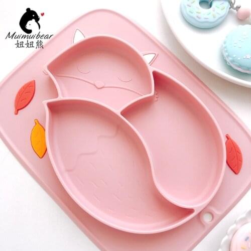 Baby Silicone Plate Kids Bowl Plates Baby Feeding Silicone Bowl Baby Silica Gel Kids Tableware