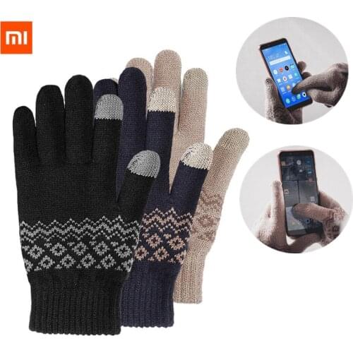 Xiaomi Mijia Youpin FO Touch Screen Warm Gloves Winter Velvet Cycling Motorcycle Glove Full Finger Gloves for play games