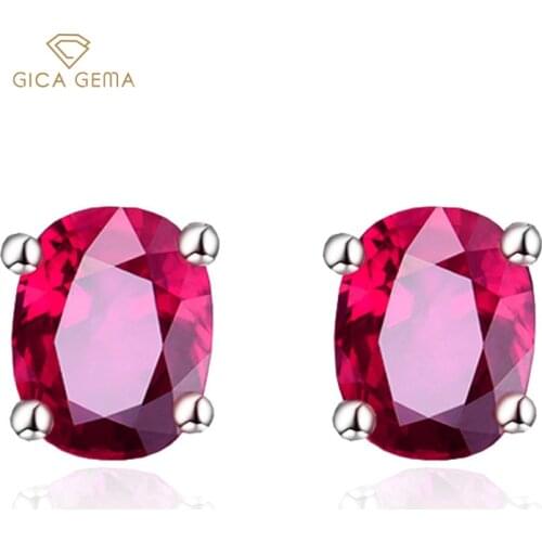 GICA GEMA100% 925 Sterling Silver 5A Zircon stuby Earrings Women Earrings Fine Jewelry Wholesale