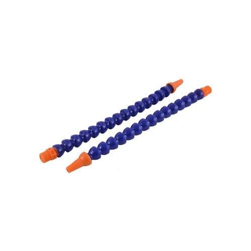 3/8BSP Male Thread Flexible Water Oil Coolant Pipes Hose Tubes 30cm 2pcs