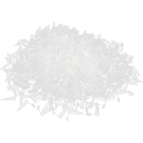 500 Pcs Laboratory Clear White Mark Printed Plastic Centrifuge Tube 1.5ml