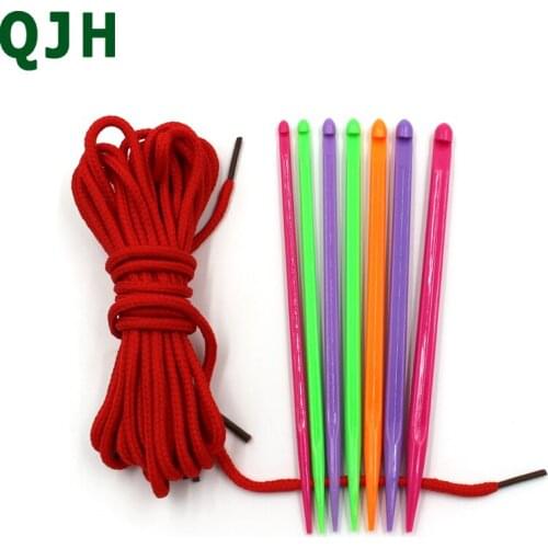 7pcs/set Weaving Tools Yarn Wool Cord Weaving Tool Crochet Hook DIY Process Wool Knitting Needle Tool