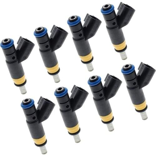 8Pcs OEM 4 Hole Upgrade Fuel Injectors Fit for Ram for Jeep 5.7 6.1L 2006-17 05037479AA Engine Injection Car Accessories