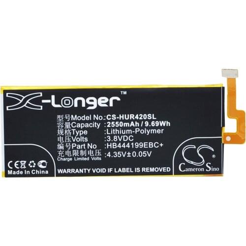 2020 High Quality 2550mAh Battery HB444199EBC+ for Huawei C8818, CHC-U01, CL00, TL00H, UL00, G Play Mini, G650, Honor 4C