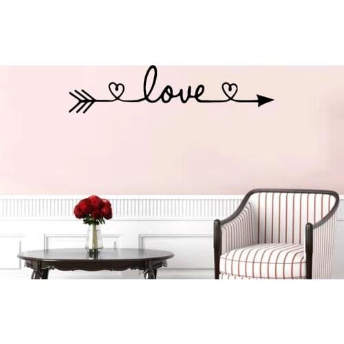 Free Shiping Love Wall Sticker Home Decoration For Bedroom Living Room Decor Wall Stickers Mural Vinyl Decorative Wallpaper