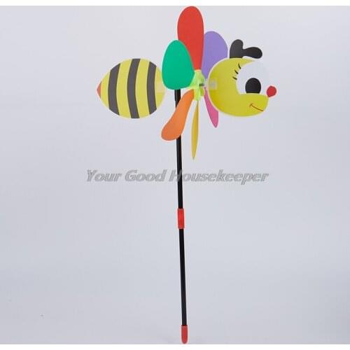 3D Large Animal Bee Windmill Wind Spinner Yard Garden Decor Cartoon Windmill Outdoor Childrens Toy Home Decoration