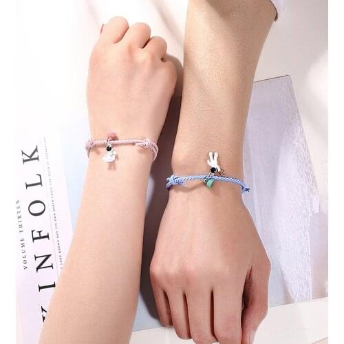 Spaceman Couple Hand Strap Bracelet Best Friend Multi-Color Hand Strap Fashion and Simple Gift for Best Friends 2021 New
